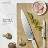 CAROTE 11PCS Knife Set with Block for kitchen, Stainless Steel Razor-Sharp Blade, Triple Riveted Ergonomic Handle,Essential Knife Set, Beige